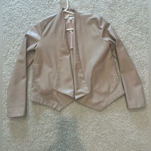 BB Dakota LEATHER buttery soft Light Pink jacket